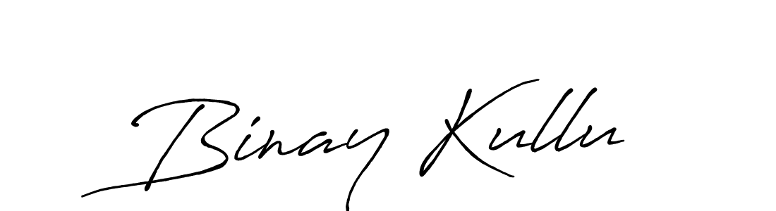 Design your own signature with our free online signature maker. With this signature software, you can create a handwritten (Antro_Vectra_Bolder) signature for name Binay Kullu. Binay Kullu signature style 7 images and pictures png