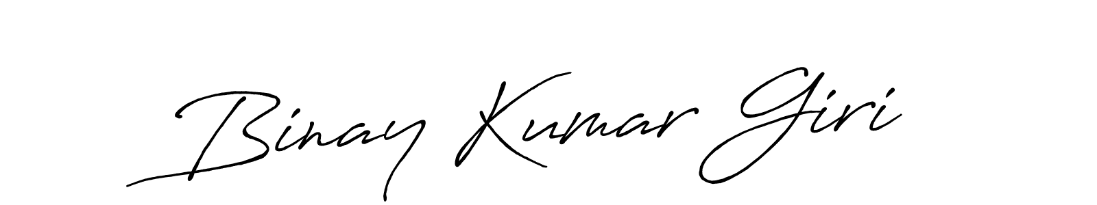 Design your own signature with our free online signature maker. With this signature software, you can create a handwritten (Antro_Vectra_Bolder) signature for name Binay Kumar Giri. Binay Kumar Giri signature style 7 images and pictures png