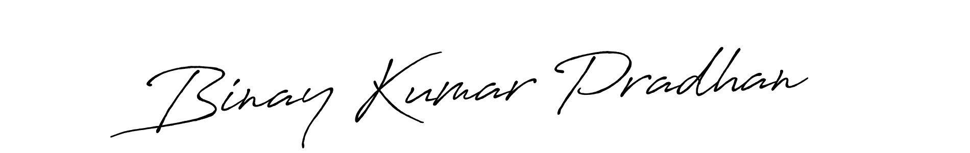 Use a signature maker to create a handwritten signature online. With this signature software, you can design (Antro_Vectra_Bolder) your own signature for name Binay Kumar Pradhan. Binay Kumar Pradhan signature style 7 images and pictures png