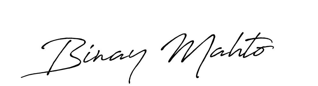 The best way (Antro_Vectra_Bolder) to make a short signature is to pick only two or three words in your name. The name Binay Mahto include a total of six letters. For converting this name. Binay Mahto signature style 7 images and pictures png
