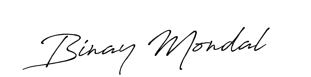 Design your own signature with our free online signature maker. With this signature software, you can create a handwritten (Antro_Vectra_Bolder) signature for name Binay Mondal. Binay Mondal signature style 7 images and pictures png