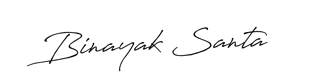 How to make Binayak Santa name signature. Use Antro_Vectra_Bolder style for creating short signs online. This is the latest handwritten sign. Binayak Santa signature style 7 images and pictures png