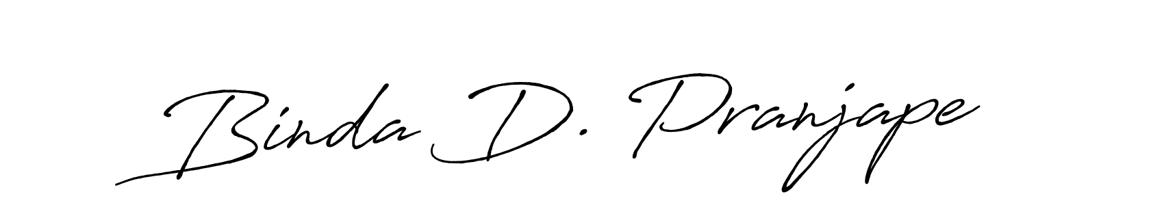 It looks lik you need a new signature style for name Binda D. Pranjape. Design unique handwritten (Antro_Vectra_Bolder) signature with our free signature maker in just a few clicks. Binda D. Pranjape signature style 7 images and pictures png