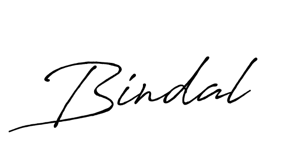 Create a beautiful signature design for name Bindal. With this signature (Antro_Vectra_Bolder) fonts, you can make a handwritten signature for free. Bindal signature style 7 images and pictures png