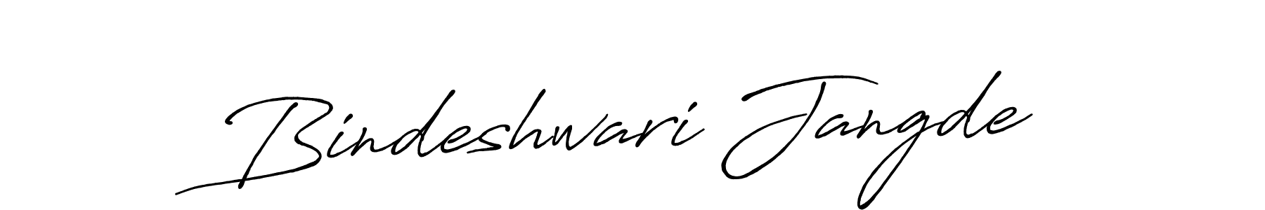 Design your own signature with our free online signature maker. With this signature software, you can create a handwritten (Antro_Vectra_Bolder) signature for name Bindeshwari Jangde. Bindeshwari Jangde signature style 7 images and pictures png