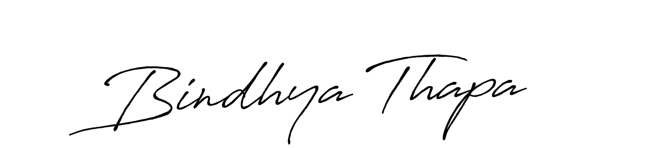 Antro_Vectra_Bolder is a professional signature style that is perfect for those who want to add a touch of class to their signature. It is also a great choice for those who want to make their signature more unique. Get Bindhya Thapa name to fancy signature for free. Bindhya Thapa signature style 7 images and pictures png