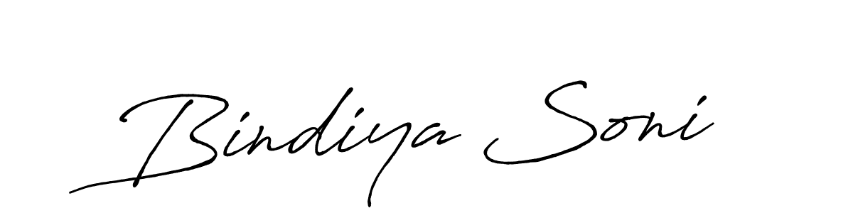 Antro_Vectra_Bolder is a professional signature style that is perfect for those who want to add a touch of class to their signature. It is also a great choice for those who want to make their signature more unique. Get Bindiya Soni name to fancy signature for free. Bindiya Soni signature style 7 images and pictures png