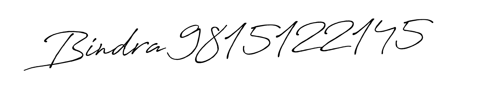 Also we have Bindra 9815122145 name is the best signature style. Create professional handwritten signature collection using Antro_Vectra_Bolder autograph style. Bindra 9815122145 signature style 7 images and pictures png