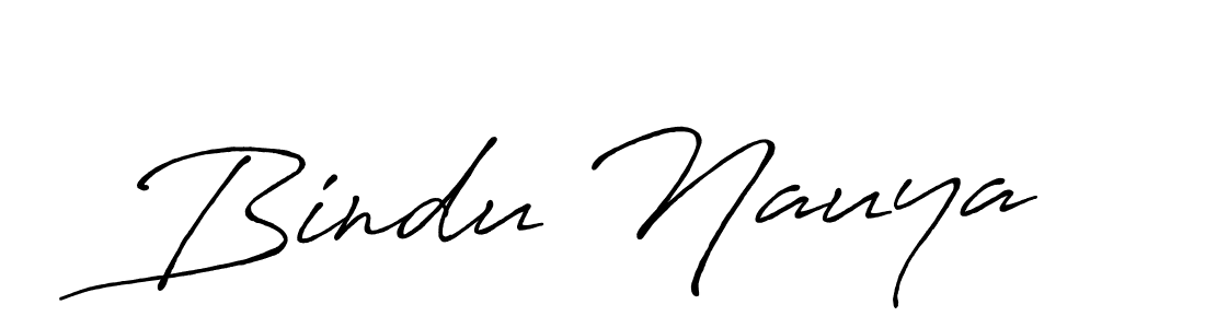 You should practise on your own different ways (Antro_Vectra_Bolder) to write your name (Bindu Nauya) in signature. don't let someone else do it for you. Bindu Nauya signature style 7 images and pictures png