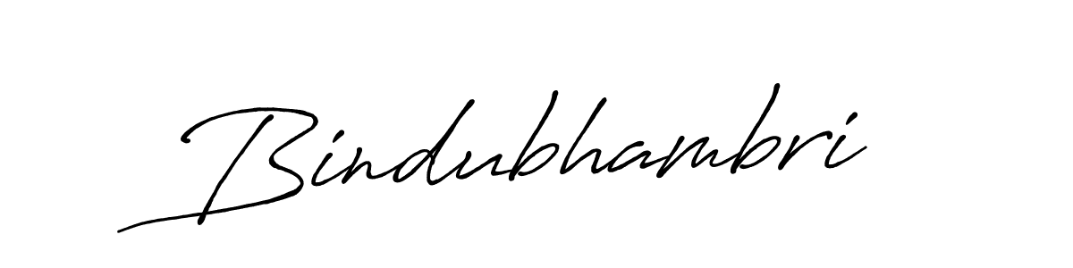 Also we have Bindubhambri name is the best signature style. Create professional handwritten signature collection using Antro_Vectra_Bolder autograph style. Bindubhambri signature style 7 images and pictures png