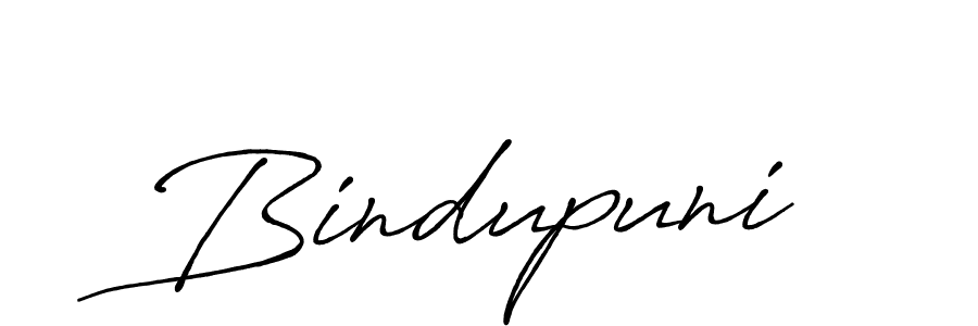 Bindupuni stylish signature style. Best Handwritten Sign (Antro_Vectra_Bolder) for my name. Handwritten Signature Collection Ideas for my name Bindupuni. Bindupuni signature style 7 images and pictures png