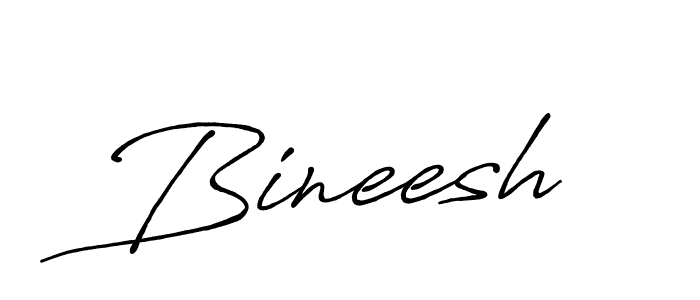 Create a beautiful signature design for name Bineesh. With this signature (Antro_Vectra_Bolder) fonts, you can make a handwritten signature for free. Bineesh signature style 7 images and pictures png