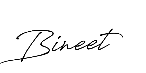 The best way (Antro_Vectra_Bolder) to make a short signature is to pick only two or three words in your name. The name Bineet include a total of six letters. For converting this name. Bineet signature style 7 images and pictures png