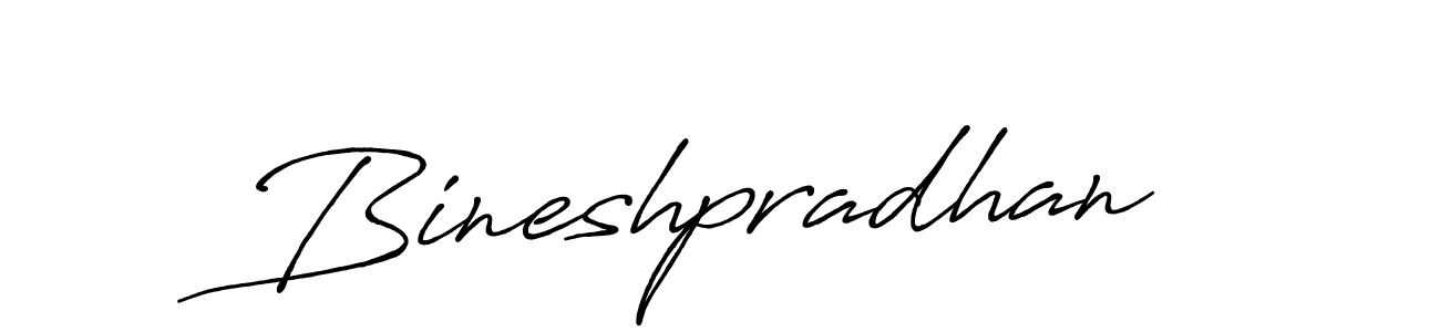 How to make Bineshpradhan name signature. Use Antro_Vectra_Bolder style for creating short signs online. This is the latest handwritten sign. Bineshpradhan signature style 7 images and pictures png