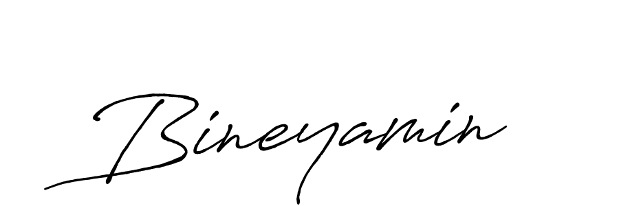 How to make Bineyamin signature? Antro_Vectra_Bolder is a professional autograph style. Create handwritten signature for Bineyamin name. Bineyamin signature style 7 images and pictures png