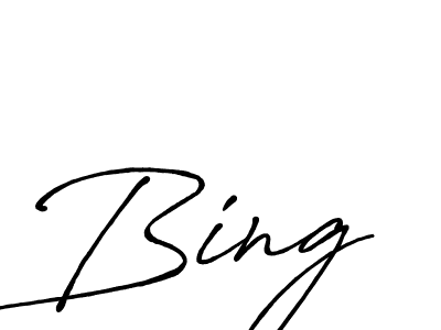 How to Draw Bing signature style? Antro_Vectra_Bolder is a latest design signature styles for name Bing. Bing signature style 7 images and pictures png
