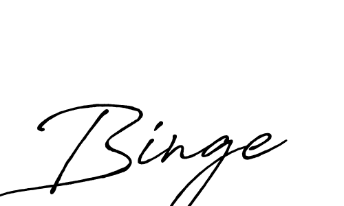 The best way (Antro_Vectra_Bolder) to make a short signature is to pick only two or three words in your name. The name Binge include a total of six letters. For converting this name. Binge signature style 7 images and pictures png