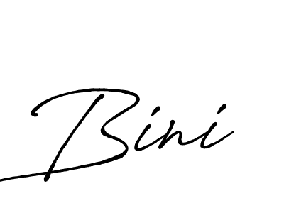 Use a signature maker to create a handwritten signature online. With this signature software, you can design (Antro_Vectra_Bolder) your own signature for name Bini. Bini signature style 7 images and pictures png