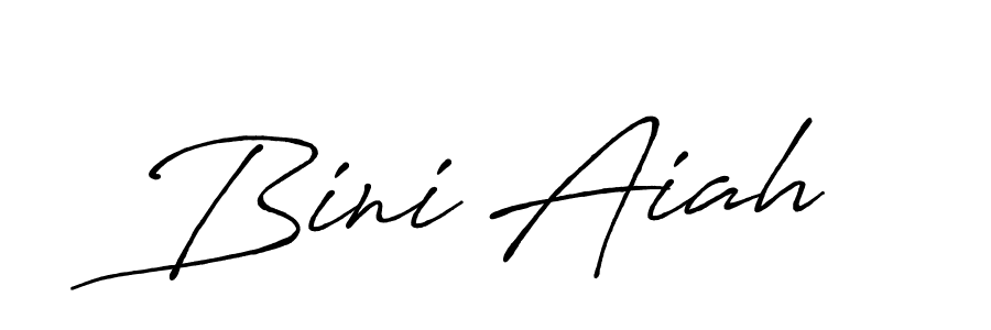 Best and Professional Signature Style for Bini Aiah. Antro_Vectra_Bolder Best Signature Style Collection. Bini Aiah signature style 7 images and pictures png