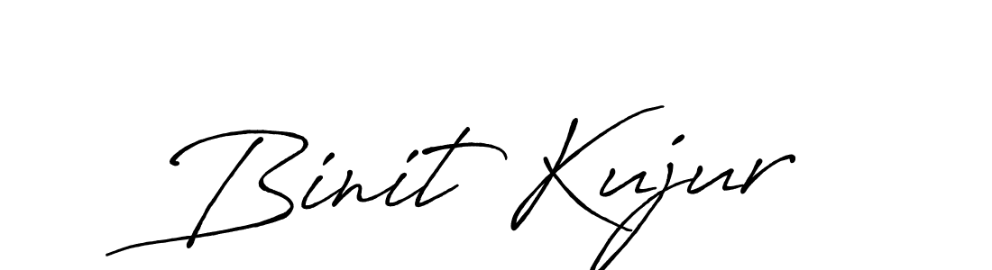 Use a signature maker to create a handwritten signature online. With this signature software, you can design (Antro_Vectra_Bolder) your own signature for name Binit Kujur. Binit Kujur signature style 7 images and pictures png