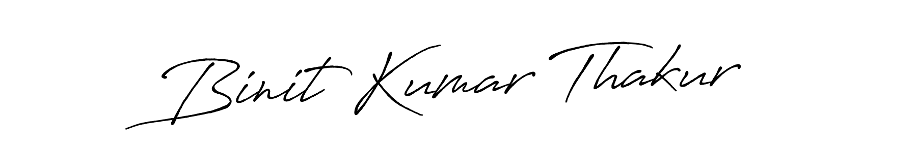 How to make Binit Kumar Thakur signature? Antro_Vectra_Bolder is a professional autograph style. Create handwritten signature for Binit Kumar Thakur name. Binit Kumar Thakur signature style 7 images and pictures png