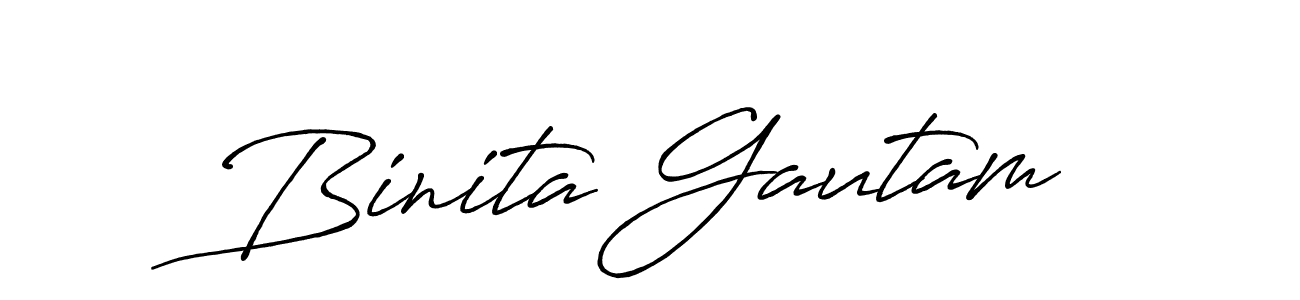 Make a beautiful signature design for name Binita Gautam. Use this online signature maker to create a handwritten signature for free. Binita Gautam signature style 7 images and pictures png