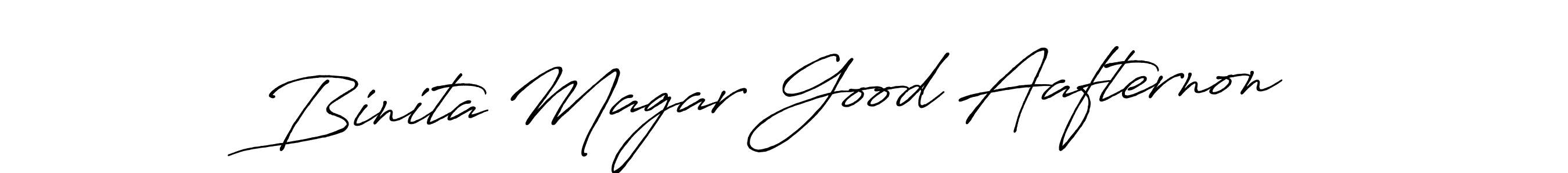 Make a beautiful signature design for name Binita Magar Good Aafternon. With this signature (Antro_Vectra_Bolder) style, you can create a handwritten signature for free. Binita Magar Good Aafternon signature style 7 images and pictures png