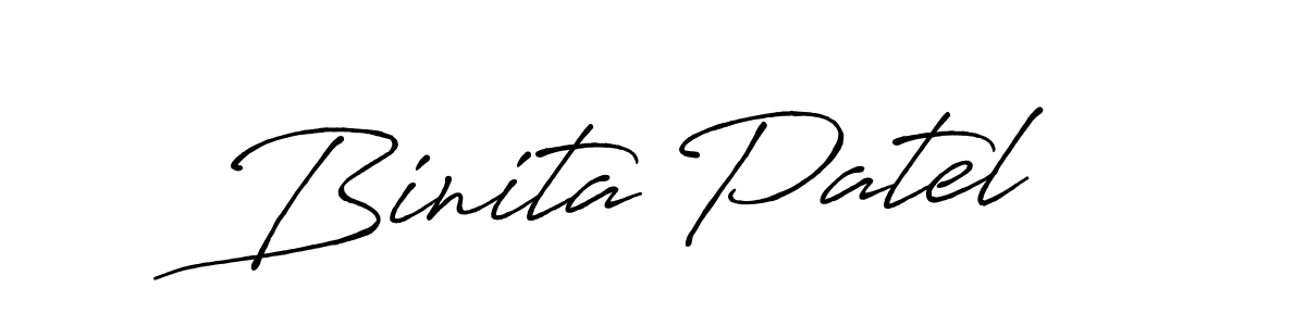 if you are searching for the best signature style for your name Binita Patel. so please give up your signature search. here we have designed multiple signature styles  using Antro_Vectra_Bolder. Binita Patel signature style 7 images and pictures png