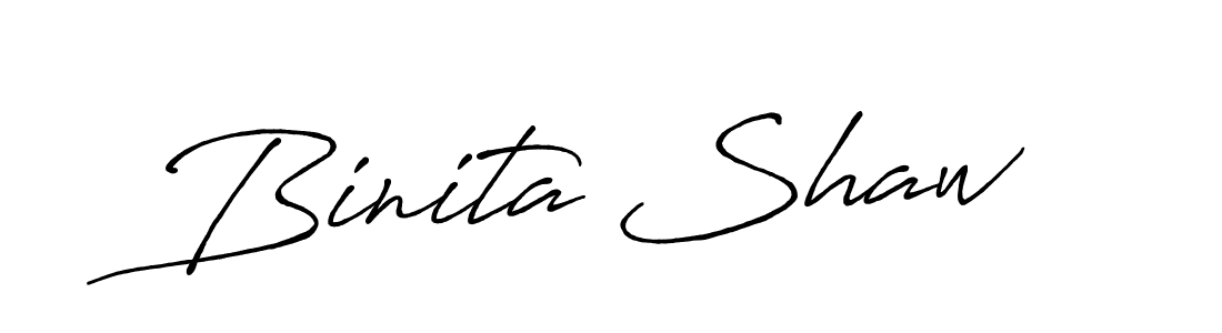 Make a short Binita Shaw signature style. Manage your documents anywhere anytime using Antro_Vectra_Bolder. Create and add eSignatures, submit forms, share and send files easily. Binita Shaw signature style 7 images and pictures png