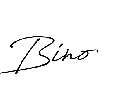 Design your own signature with our free online signature maker. With this signature software, you can create a handwritten (Antro_Vectra_Bolder) signature for name Bino. Bino signature style 7 images and pictures png