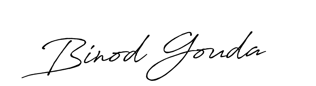 How to make Binod Gouda signature? Antro_Vectra_Bolder is a professional autograph style. Create handwritten signature for Binod Gouda name. Binod Gouda signature style 7 images and pictures png