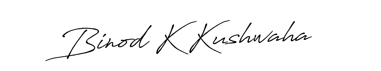 Binod K Kushwaha stylish signature style. Best Handwritten Sign (Antro_Vectra_Bolder) for my name. Handwritten Signature Collection Ideas for my name Binod K Kushwaha. Binod K Kushwaha signature style 7 images and pictures png