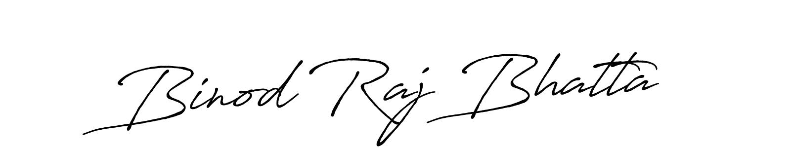 Create a beautiful signature design for name Binod Raj Bhatta. With this signature (Antro_Vectra_Bolder) fonts, you can make a handwritten signature for free. Binod Raj Bhatta signature style 7 images and pictures png