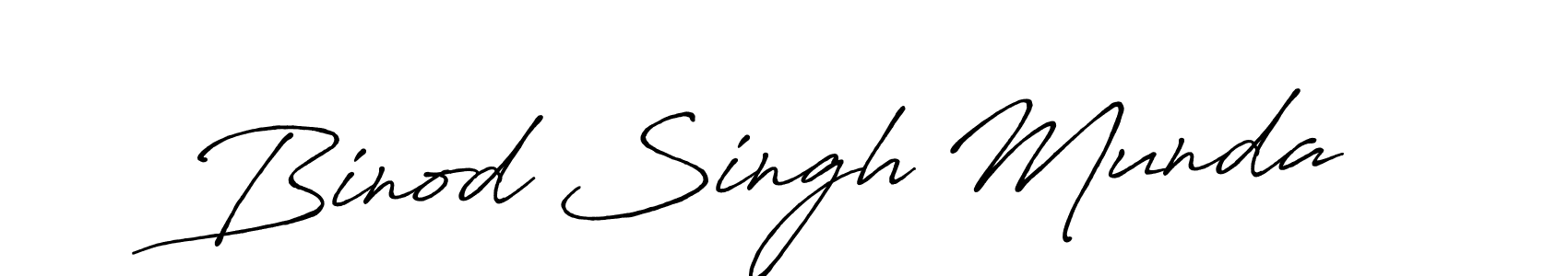 Use a signature maker to create a handwritten signature online. With this signature software, you can design (Antro_Vectra_Bolder) your own signature for name Binod Singh Munda. Binod Singh Munda signature style 7 images and pictures png