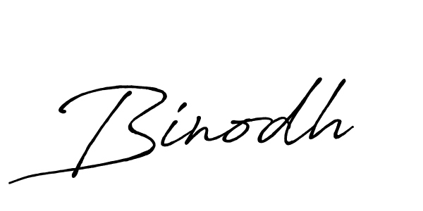 Also we have Binodh name is the best signature style. Create professional handwritten signature collection using Antro_Vectra_Bolder autograph style. Binodh signature style 7 images and pictures png