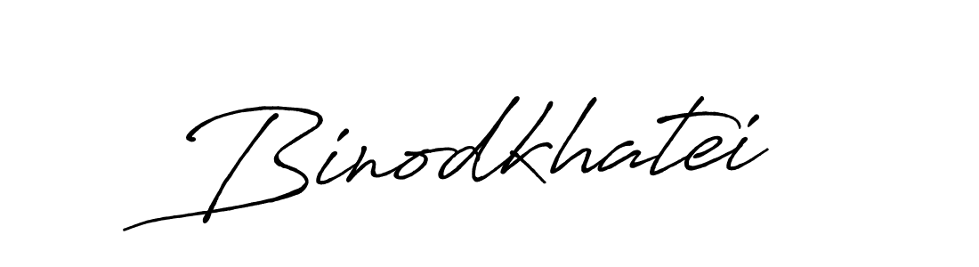 Create a beautiful signature design for name Binodkhatei. With this signature (Antro_Vectra_Bolder) fonts, you can make a handwritten signature for free. Binodkhatei signature style 7 images and pictures png