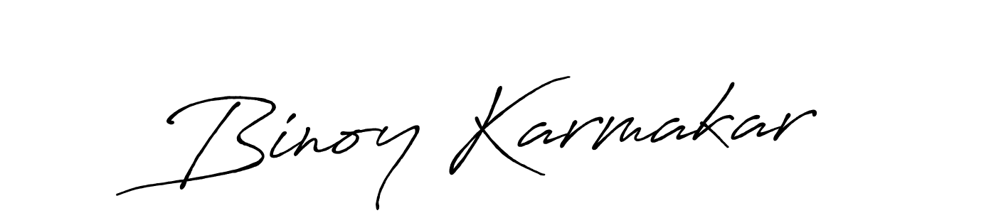 Use a signature maker to create a handwritten signature online. With this signature software, you can design (Antro_Vectra_Bolder) your own signature for name Binoy Karmakar. Binoy Karmakar signature style 7 images and pictures png