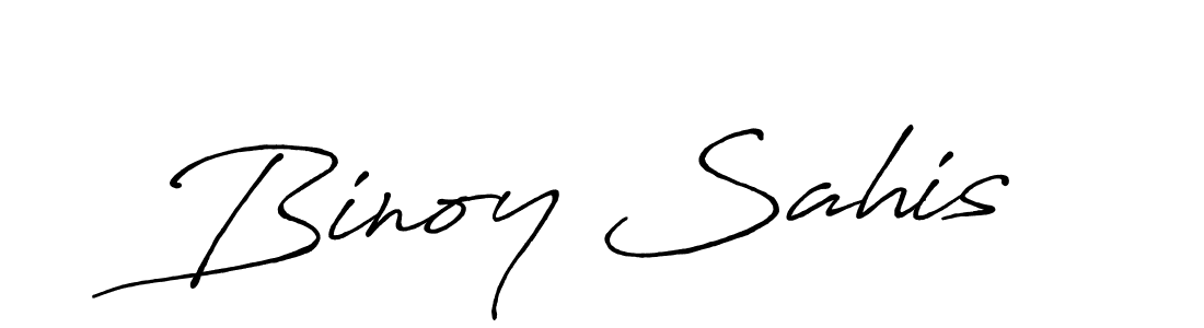 How to make Binoy Sahis signature? Antro_Vectra_Bolder is a professional autograph style. Create handwritten signature for Binoy Sahis name. Binoy Sahis signature style 7 images and pictures png