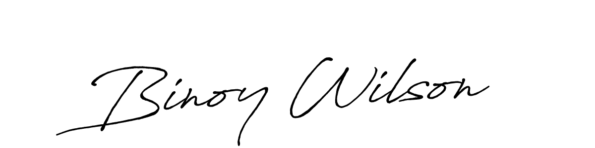 Antro_Vectra_Bolder is a professional signature style that is perfect for those who want to add a touch of class to their signature. It is also a great choice for those who want to make their signature more unique. Get Binoy Wilson name to fancy signature for free. Binoy Wilson signature style 7 images and pictures png