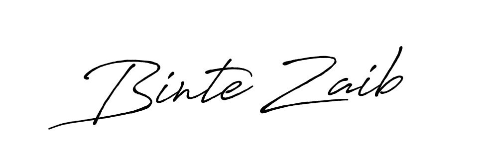 if you are searching for the best signature style for your name Binte Zaib. so please give up your signature search. here we have designed multiple signature styles  using Antro_Vectra_Bolder. Binte Zaib signature style 7 images and pictures png