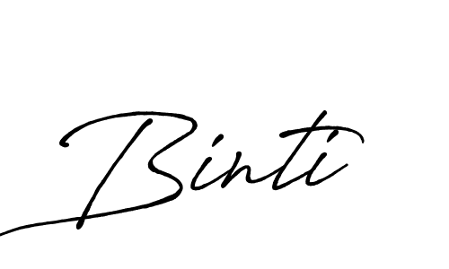 Similarly Antro_Vectra_Bolder is the best handwritten signature design. Signature creator online .You can use it as an online autograph creator for name Binti. Binti signature style 7 images and pictures png