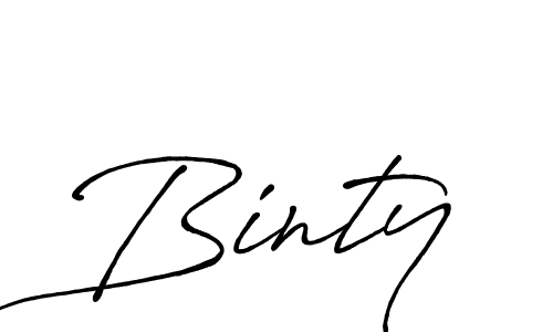 Also You can easily find your signature by using the search form. We will create Binty name handwritten signature images for you free of cost using Antro_Vectra_Bolder sign style. Binty signature style 7 images and pictures png