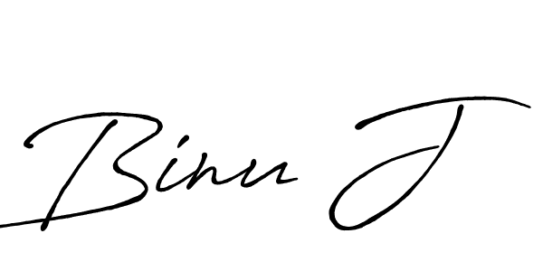 Design your own signature with our free online signature maker. With this signature software, you can create a handwritten (Antro_Vectra_Bolder) signature for name Binu J. Binu J signature style 7 images and pictures png