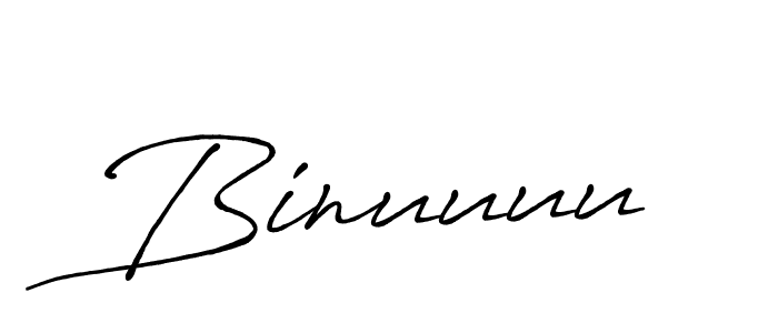 Use a signature maker to create a handwritten signature online. With this signature software, you can design (Antro_Vectra_Bolder) your own signature for name Binuuuu. Binuuuu signature style 7 images and pictures png