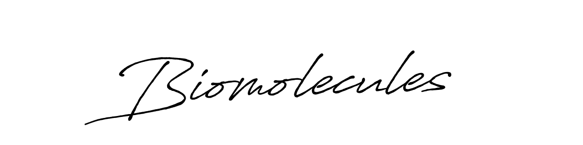 Design your own signature with our free online signature maker. With this signature software, you can create a handwritten (Antro_Vectra_Bolder) signature for name Biomolecules. Biomolecules signature style 7 images and pictures png