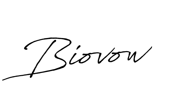 Biovow stylish signature style. Best Handwritten Sign (Antro_Vectra_Bolder) for my name. Handwritten Signature Collection Ideas for my name Biovow. Biovow signature style 7 images and pictures png