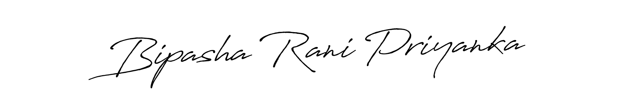 Make a beautiful signature design for name Bipasha Rani Priyanka. With this signature (Antro_Vectra_Bolder) style, you can create a handwritten signature for free. Bipasha Rani Priyanka signature style 7 images and pictures png