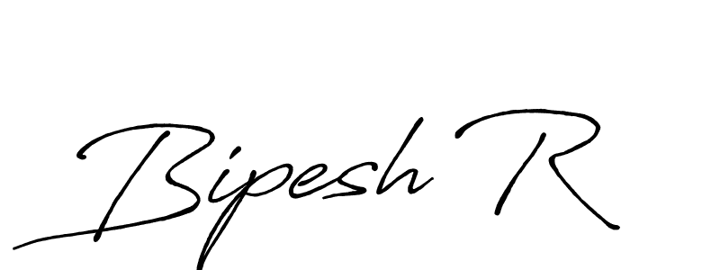 How to make Bipesh R signature? Antro_Vectra_Bolder is a professional autograph style. Create handwritten signature for Bipesh R name. Bipesh R signature style 7 images and pictures png