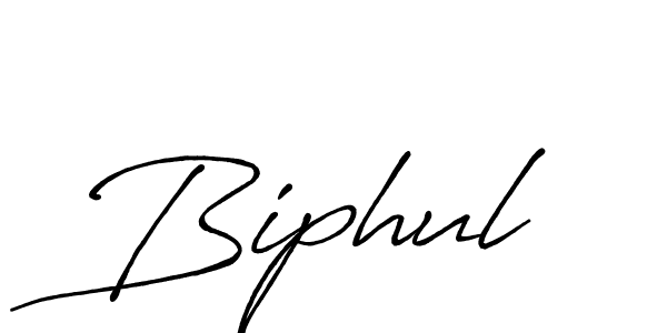 Biphul stylish signature style. Best Handwritten Sign (Antro_Vectra_Bolder) for my name. Handwritten Signature Collection Ideas for my name Biphul. Biphul signature style 7 images and pictures png