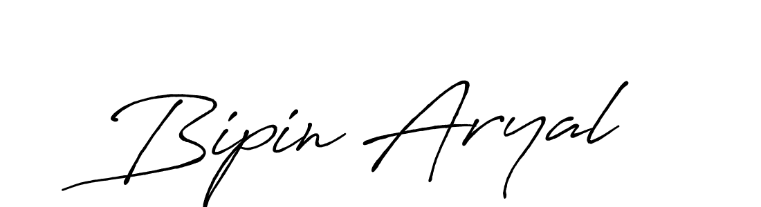 How to make Bipin Aryal signature? Antro_Vectra_Bolder is a professional autograph style. Create handwritten signature for Bipin Aryal name. Bipin Aryal signature style 7 images and pictures png